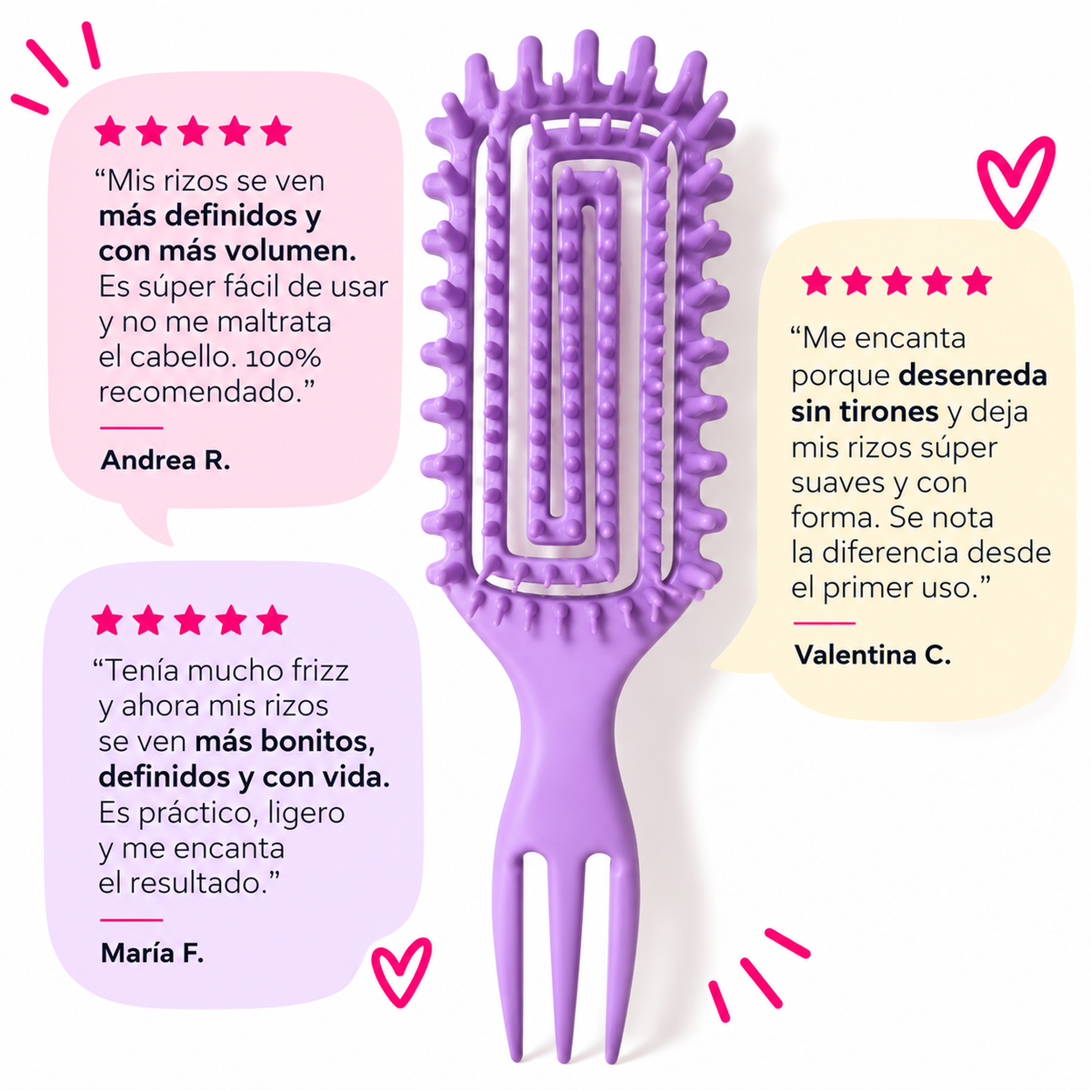 Cepillo para definir rizos | Uvalu
