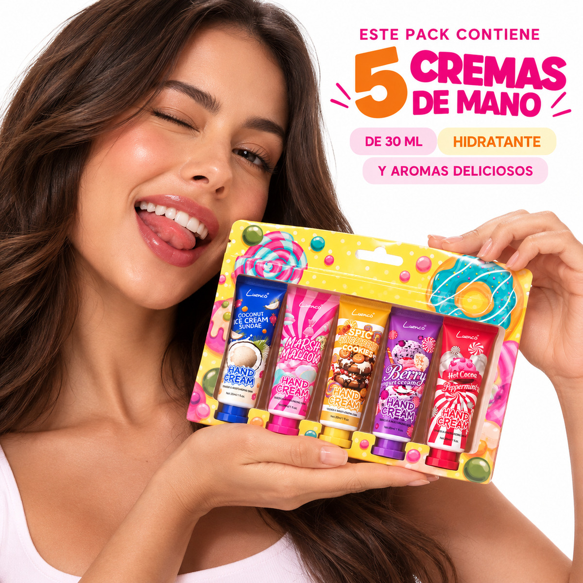 Pack 5 Cremas de mano Postrecitos | Uvalu