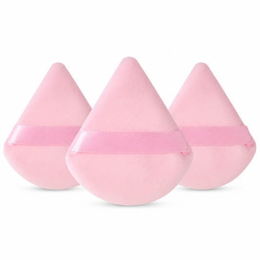 Trio de borlas para maquillaje rosa | Uvalu