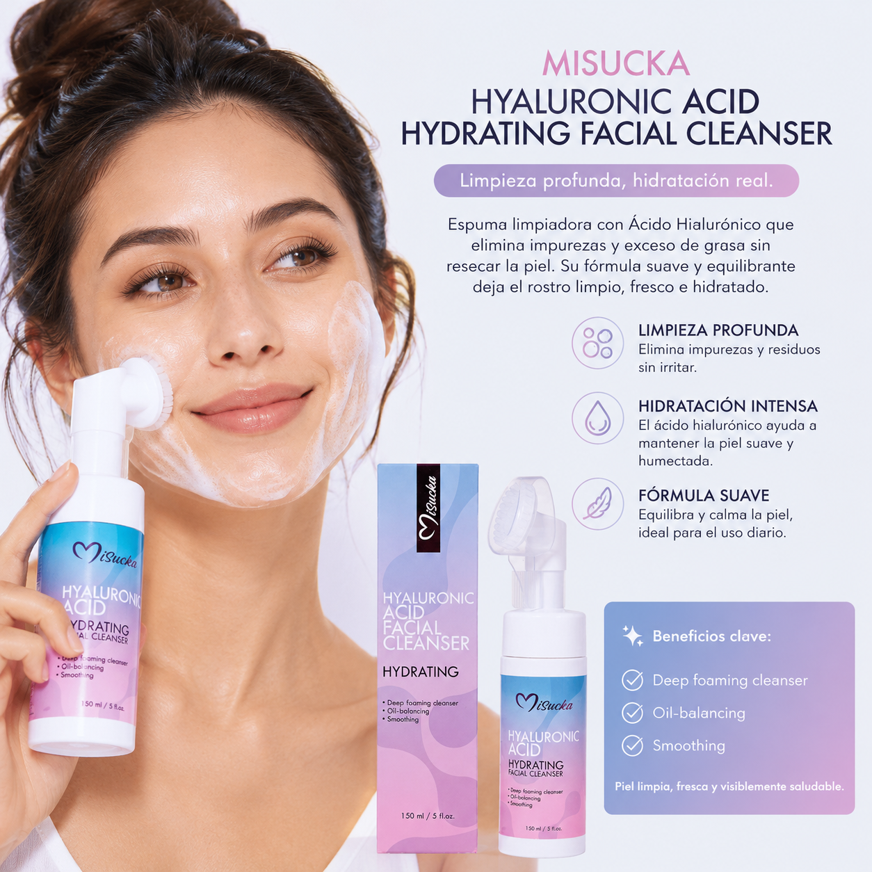 Espuma Facial con acido hialurónico | Misucka