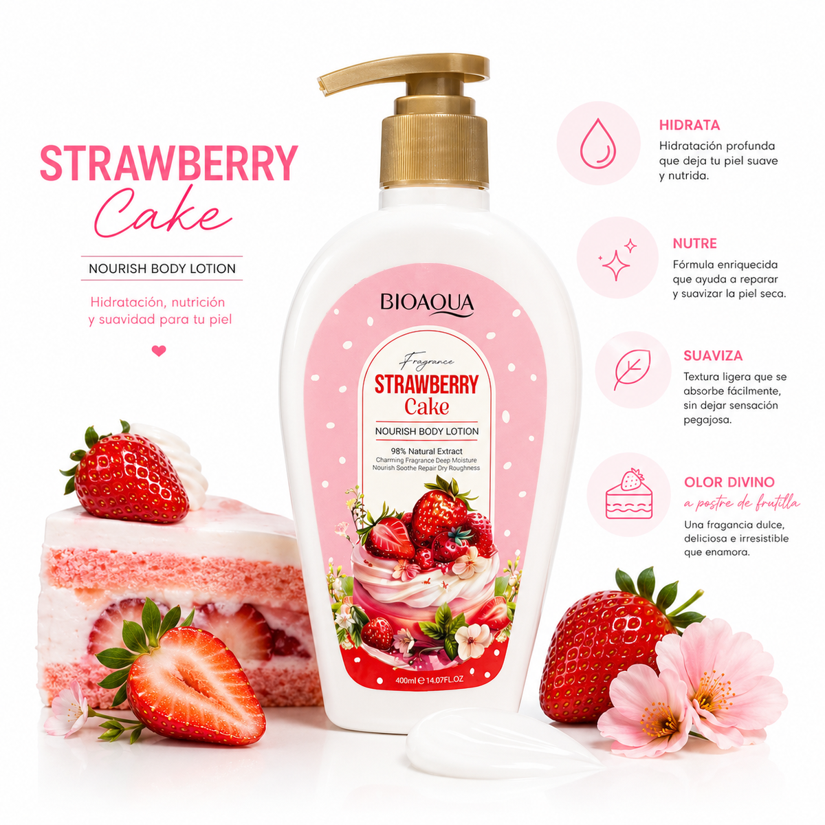 Crema Corporal Strawberry Cake | Bioaqua