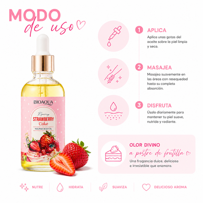 Aceite corporal Strawberry Cake | Bioaqua