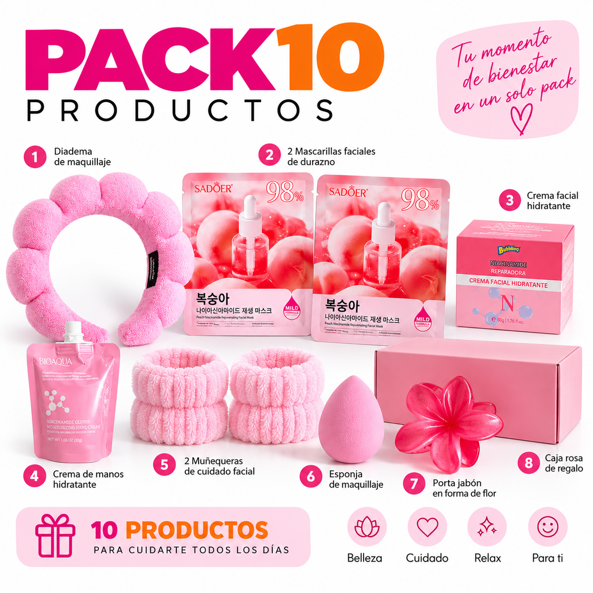 Pack Spa 10 productos | Uvalu