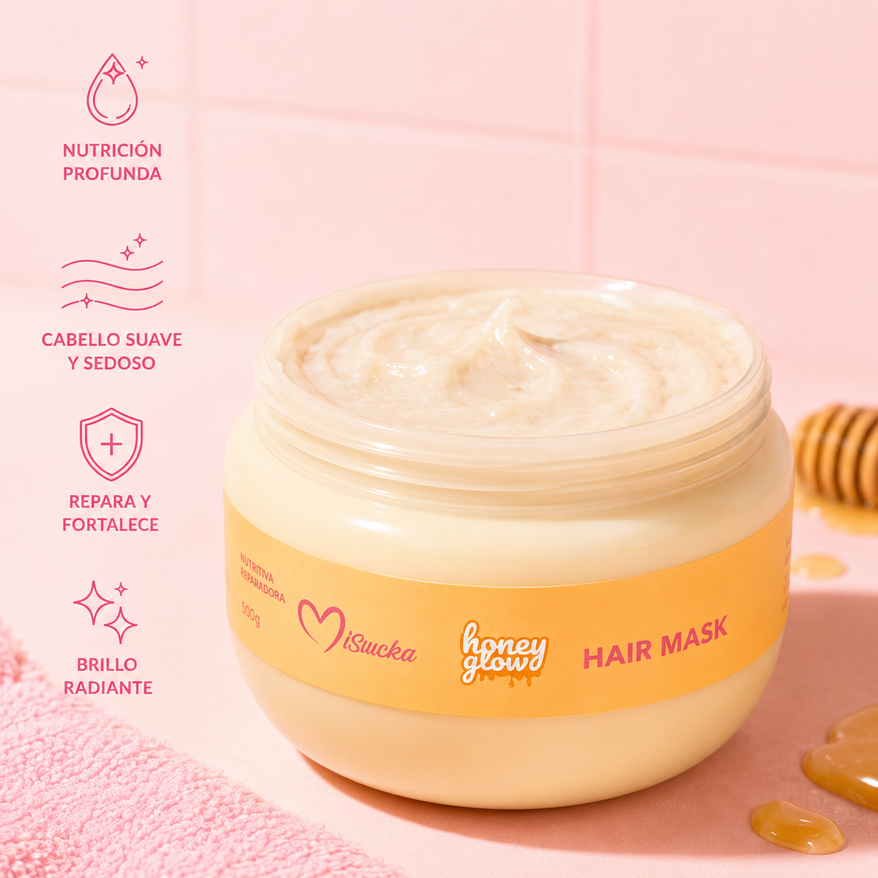 Mascarilla Capilar Honey Glow | Misucka