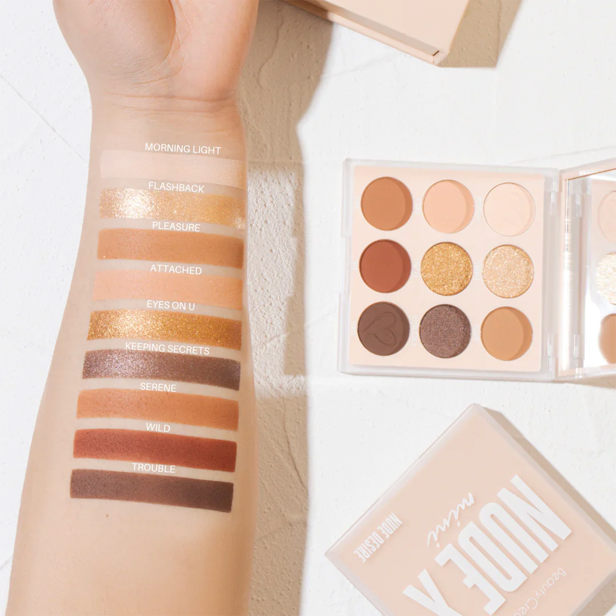 Paleta de sombras Nude X mini Desire| Beauty Creations