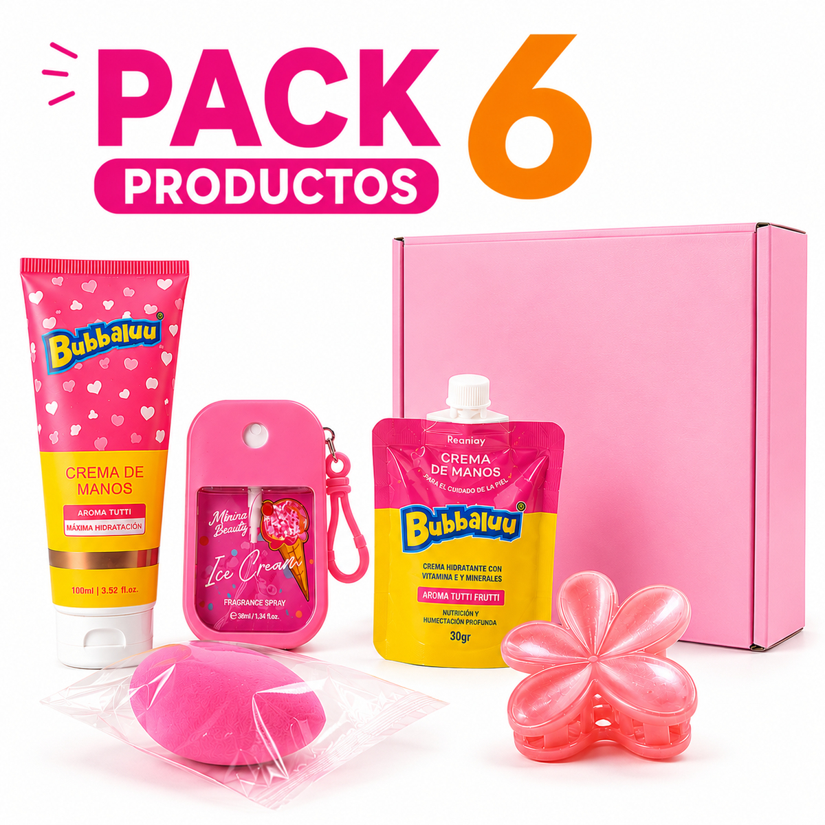 Pack Regalo Rosa Bubbaluu | Uvalu