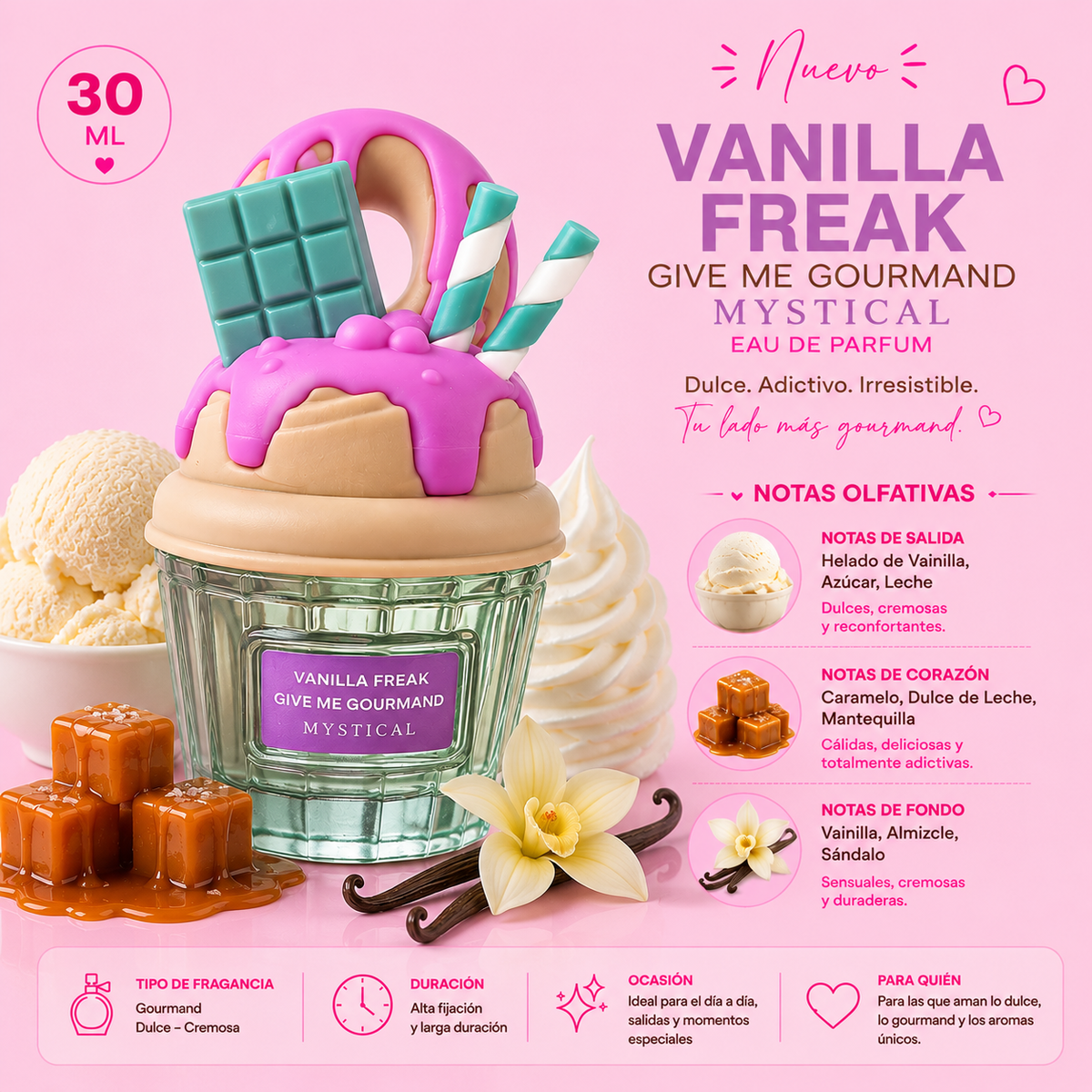 Perfume Postre Vainilla Freek | Mystical
